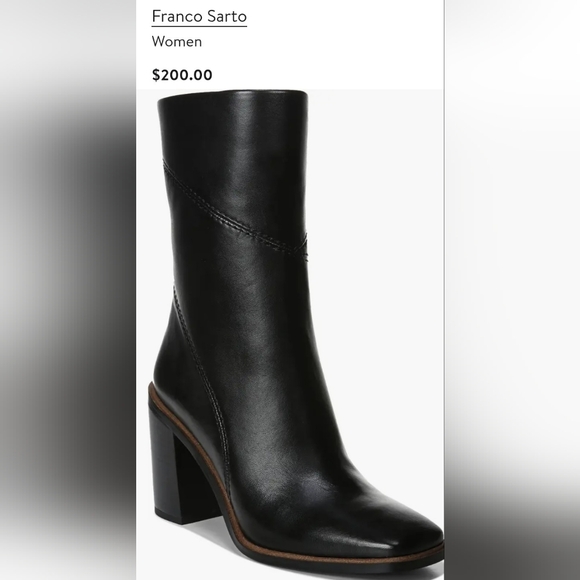 Franco Sarto Shoes - Black Franco Sarto Leather Boots 👢